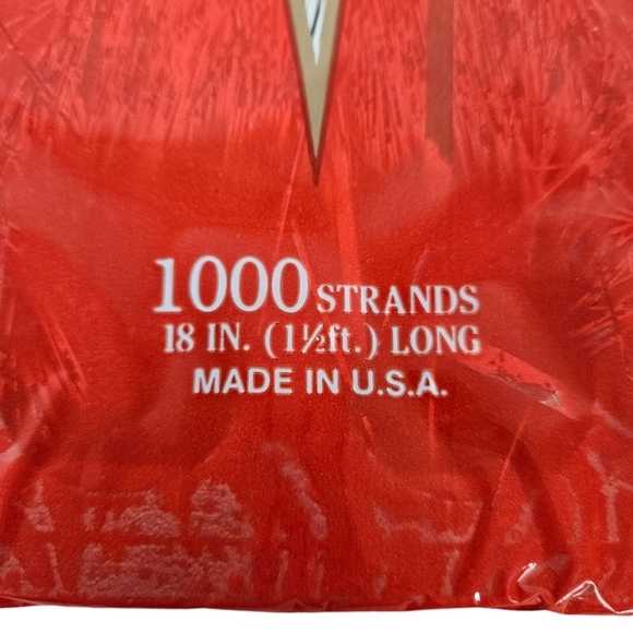 NWT Brite Star Icicle Silver Tinsel 18" 1000 Strands‎ Set of 2 - Picture 6 of 7